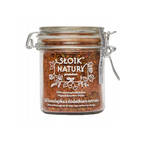 Przejdź do produktu Sól himalajska z dodatkiem ostrości - przyprawa w słoiku (230 g)