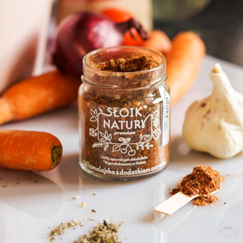 Przejdź do produktu Sól himalajska z dodatkiem ostrości - przyprawa w słoiku (140 g)