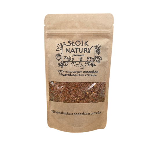 Przejdź do produktu Sól himalajska z dodatkiem ostrości - przyprawa w torebce (230 g)