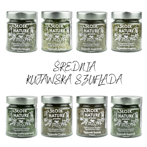 Przejdź do produktu Zestaw 8 słoików - Średnia kujawska szuflada, Taniej w zestawie!