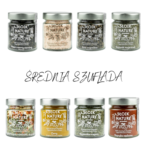 Przejdź do produktu Zestaw 8 słoików - Średnia szuflada, Taniej w zestawie!