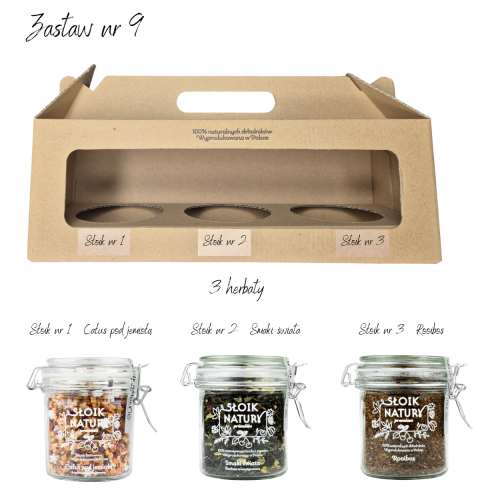 Przejdź do produktu Zestaw nr 9, 3 herbaty - Całus pod jemiołą, Smaki świata i Rooibos