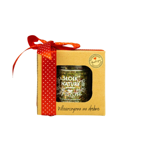Przejdź do produktu Przyprawa na prezent - Włoszczyzna na drobno w słoiku  (110 g)