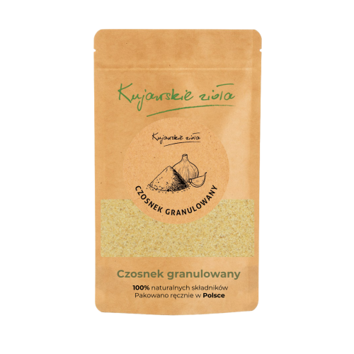 Przejdź do produktu Czosnek granulowany - przyprawa w torebce 100g 