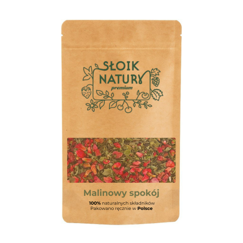 Przejdź do produktu Melisa z malinami  herbata w torebce (5 g) "Malinowy spokój"