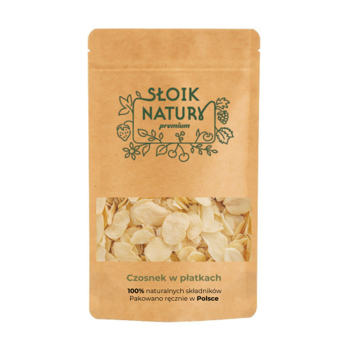 Przejdź do produktu Czosnek w płatkach - przyprawa w torebce (20 g) 