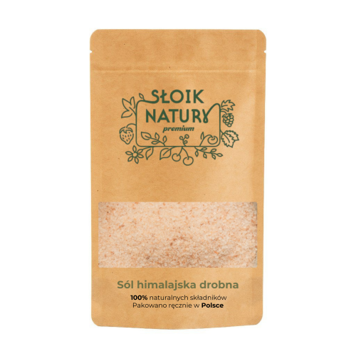 Przejdź do produktu Sól himalajska drobna - przyprawa w torebce (360 g)