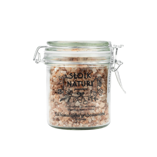 Przejdź do produktu Sól himalajska gruboziarnista - przyprawa w słoiku (350 g)