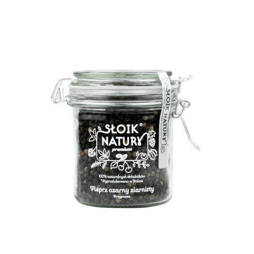 Przejdź do produktu Pieprz czarny ziarnisty - przyprawa w słoiku (160 g) 