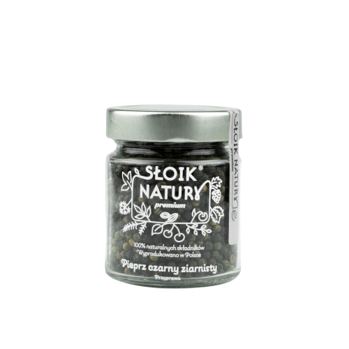 Przejdź do produktu Pieprz czarny ziarnisty - przyprawa w słoiku (105 g)