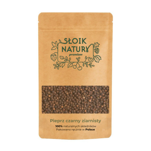 Przejdź do produktu Pieprz czarny ziarnisty - przyprawa w torebce (20 g)