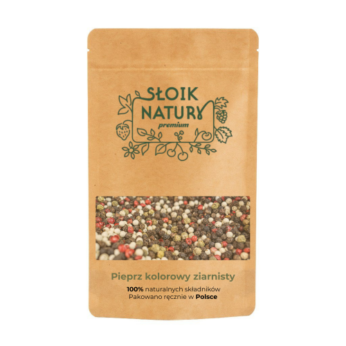 Przejdź do produktu Pieprz kolorowy cały - przyprawa w torebce (135 g)