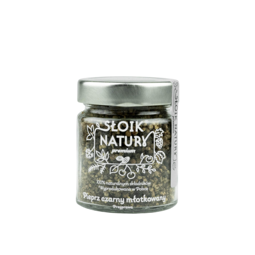 Przejdź do produktu Pieprz czarny młotkowany - przyprawa w słoiku  (125 g)