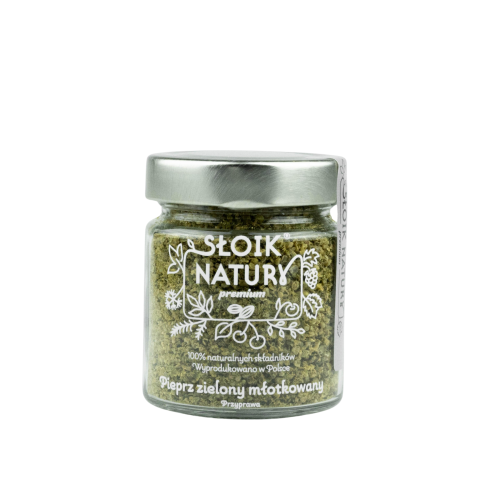Przejdź do produktu Pieprz zielony młotkowany - przyprawa w słoiku (100 g)