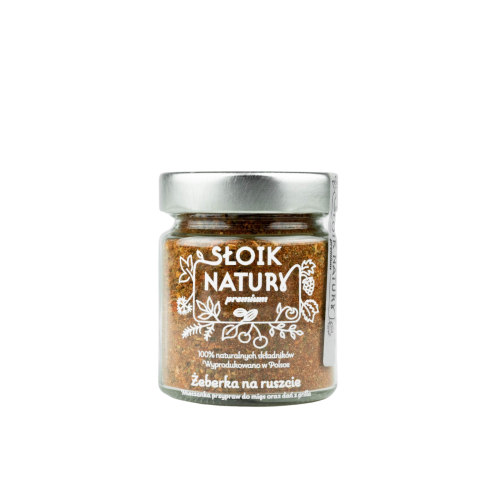 Przejdź do produktu Przyprawa do mięs i dań  z grilla  w słoiku z zakrętką (115 g) Żeberka na ruszcie