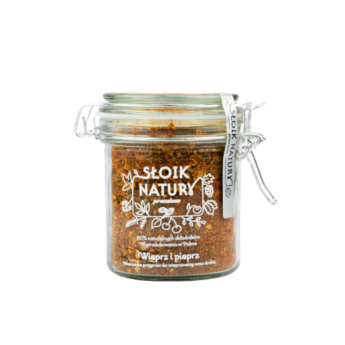 Przejdź do produktu Przyprawa do mięs w słoiku z klamrą (185 g) Wieprz i pieprz